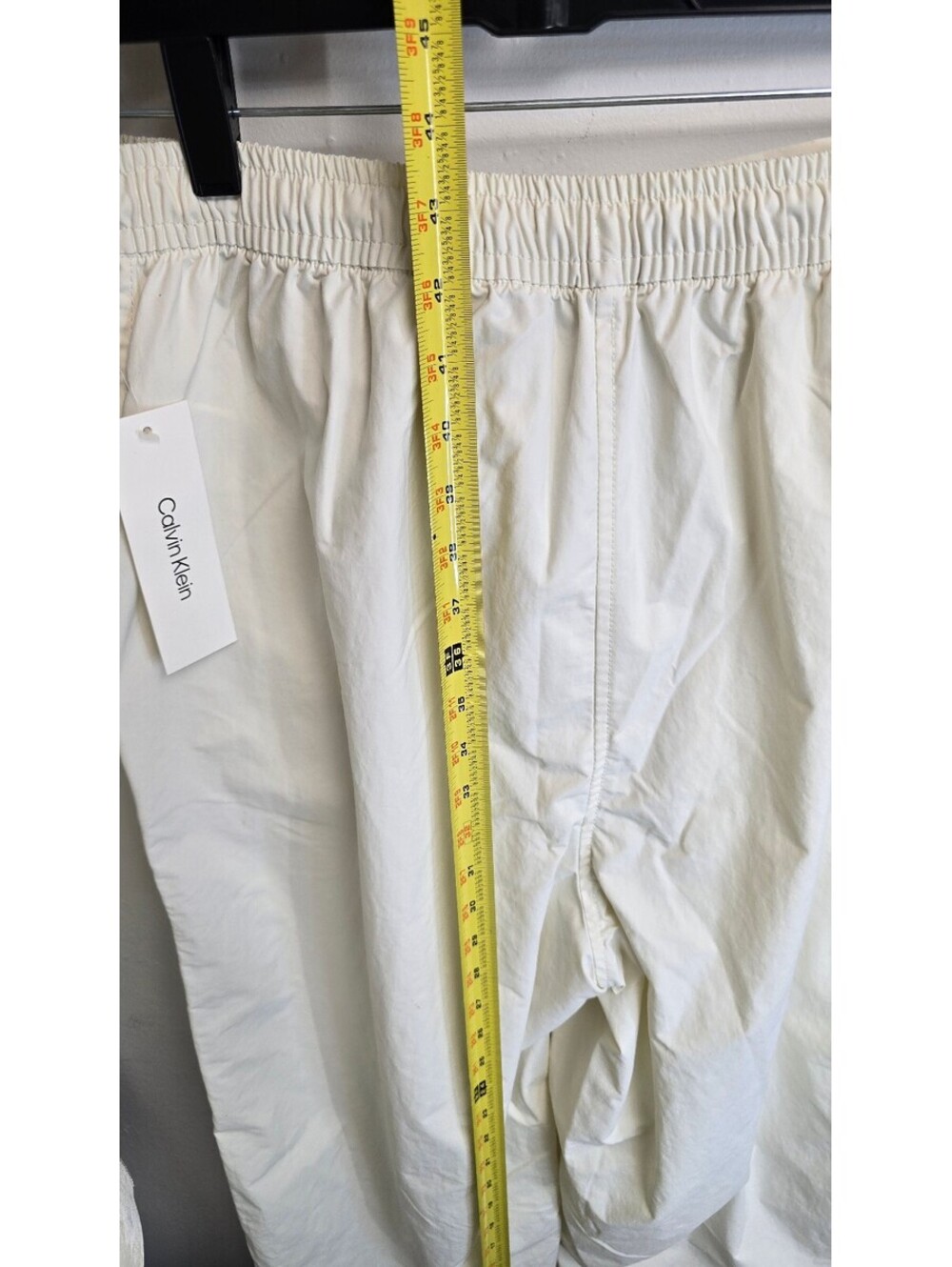 Calvin Klein Jeans Cargo Parachute Pants Ivory M NWT - Picture 10 of 10